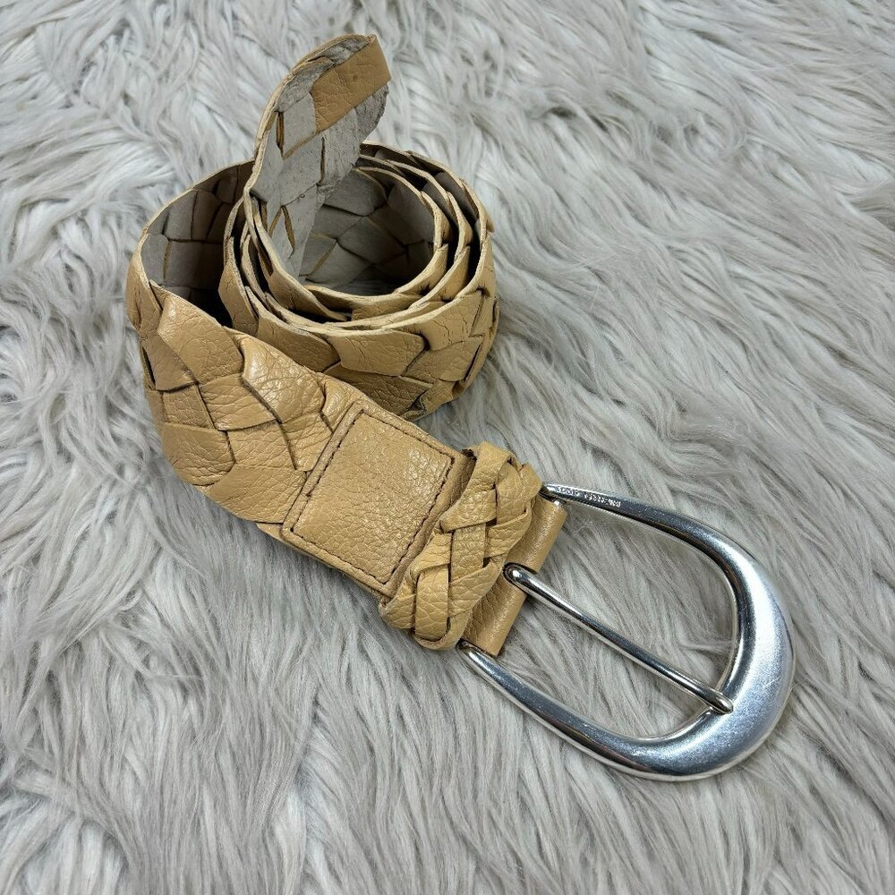 MICHAEL Michael Kors Leather Chunky Braided Belt Boho